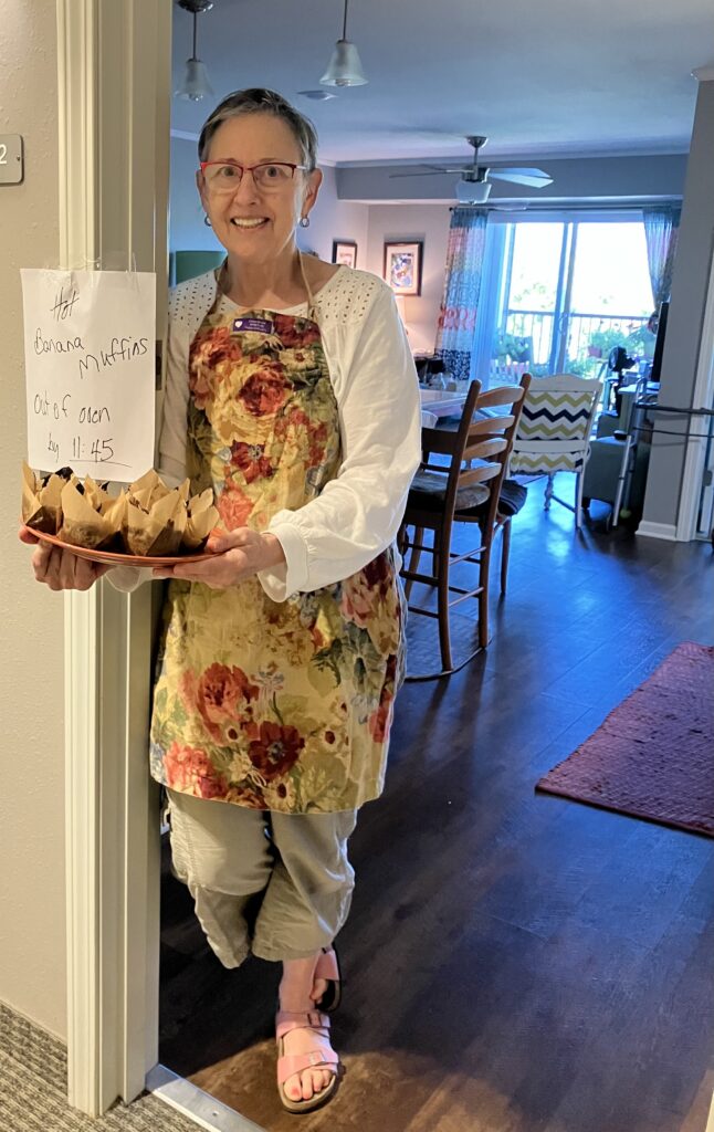 Caregivers must spend time doing what they love. In my case I love to bake, though have to share so I don’t eat too much of the good stuff!